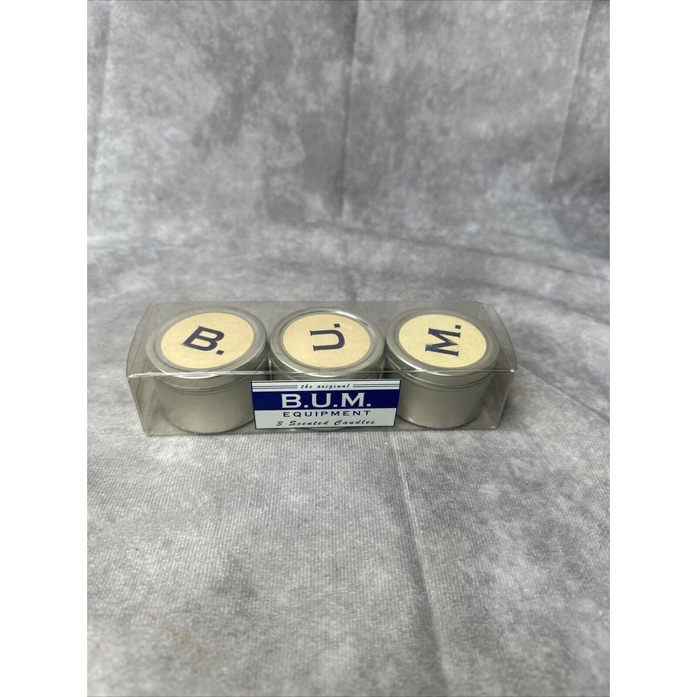Y2K Vintage B.U.M Equipment Candle‎ Set Scented 3